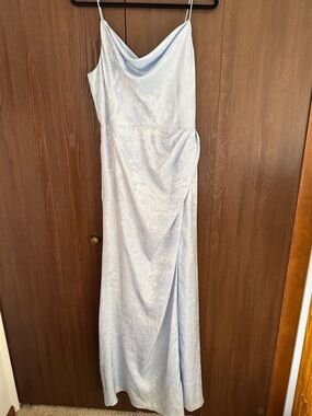 NEW Pale Blue Cowl Neck Maxi Slip Dress